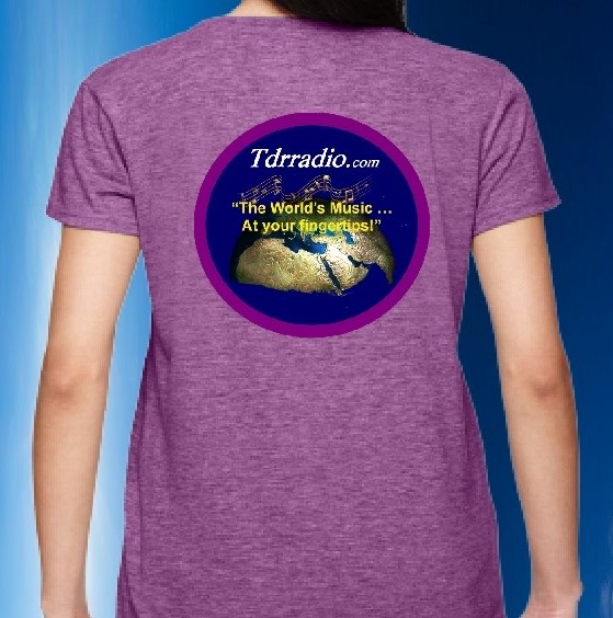 Women's V-Neck -Heather Radiant Orchid