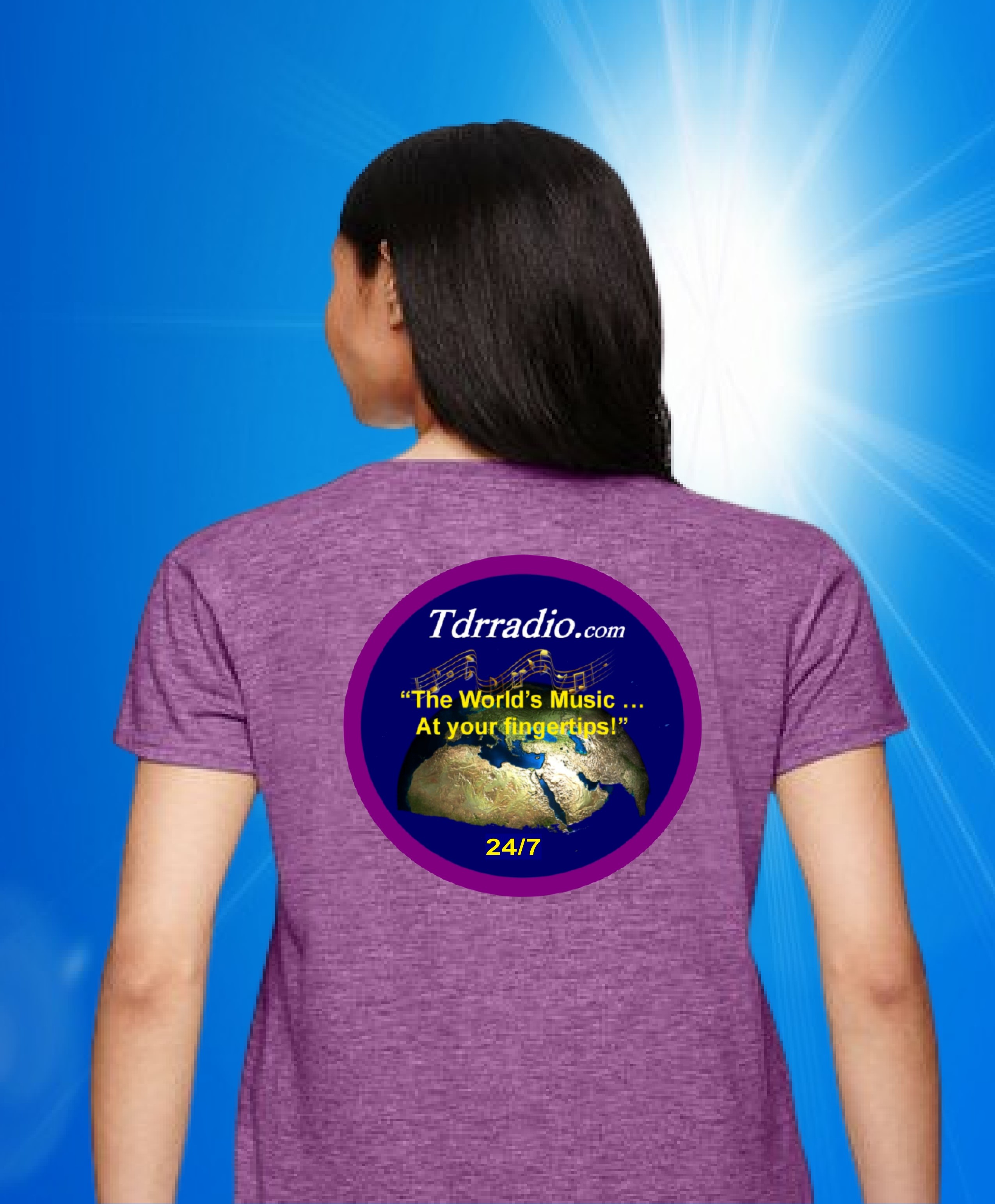 HEATHER RADIANT ORCHID TEE
